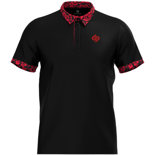 Áo polo golf Satano cao cấp (Paisley đỏ)